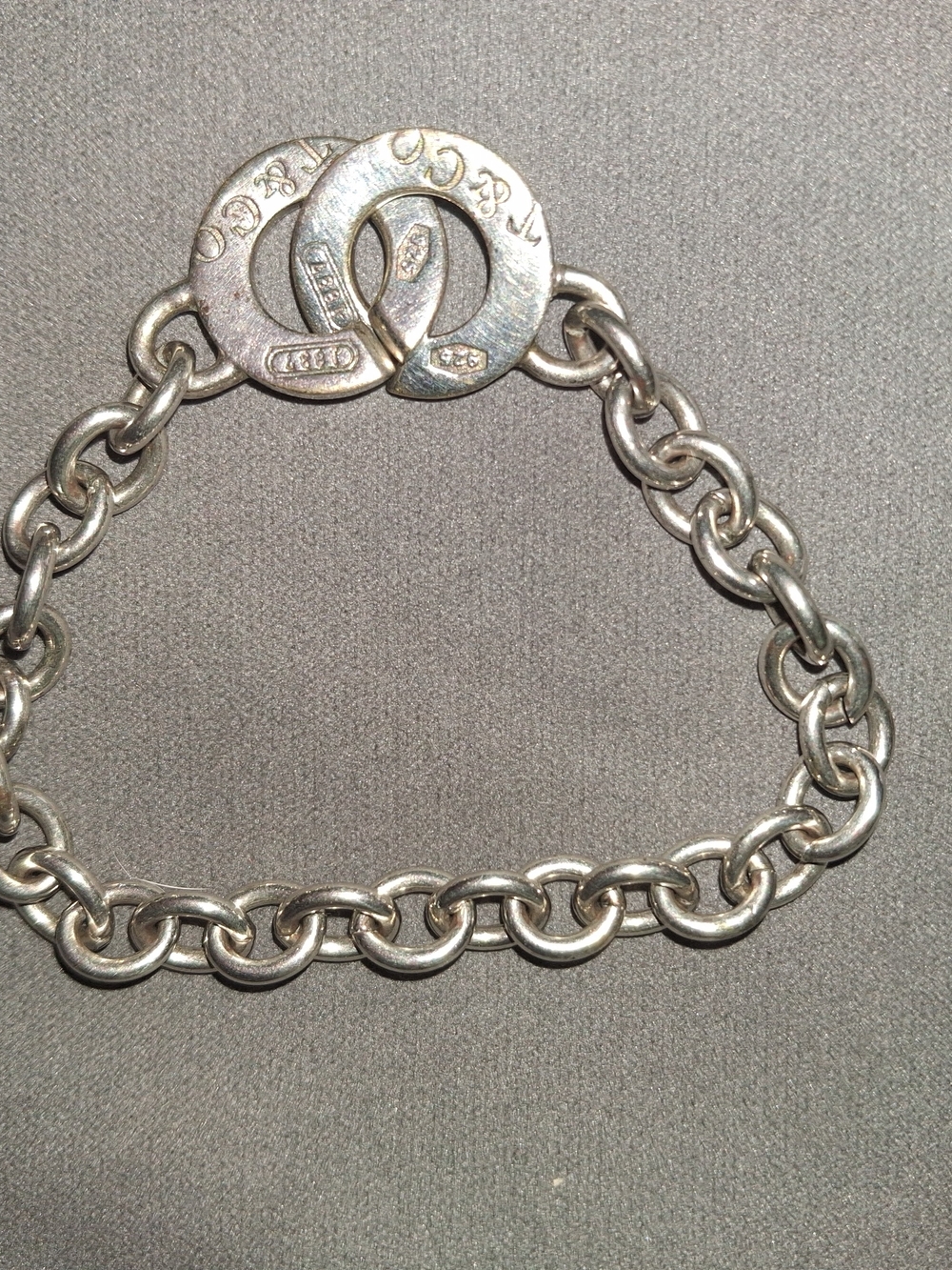 Tiffany & Co. Interlocking Circle Silver Link Bracelet - Picture 2 of 3